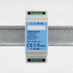 EUTONOMY D212NP - Adaptateur euFIX RAIL DIN pour module Fibaro FGD-212 sans boutons