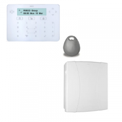 Risco LightSYS - Central wired alarm connected with keyboard Keypad badge reader