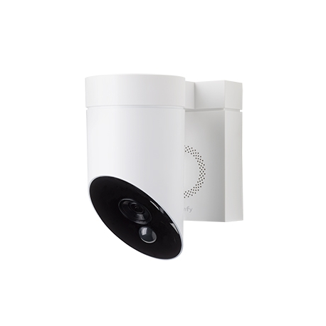 Somfy white outdoor surveillance camera