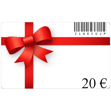 Carte cadeau anniversaire d'une valeur de 20€