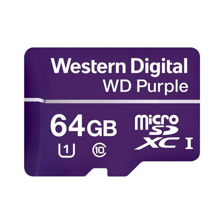 WD Purple - Tarjeta de memoria flash de 64 GB