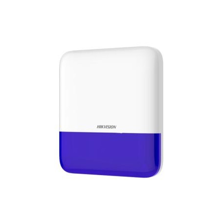 Hikvision DS-PS1-E-WE/Blue - Blaue Funk-Alarmsirene für den Außenbereich