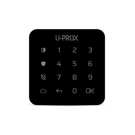 U-Prox KEYPAD - Schwarze Funk-Alarmtastatur