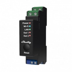 Shelly PRO2 PM - Module WIFI 2 canaux rail Din avec consomètre