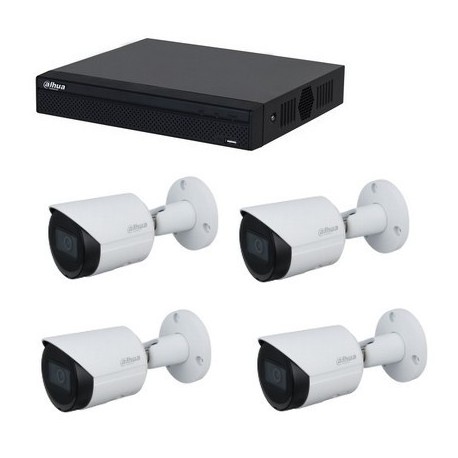 Pack vidéosurveillance PRO IPPOE - Pack DAHUA IP POE 4 caméras 4 Mégapixels