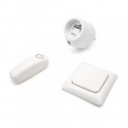 SWIID SwiidPack Normal, switch white square and socket type E (French)