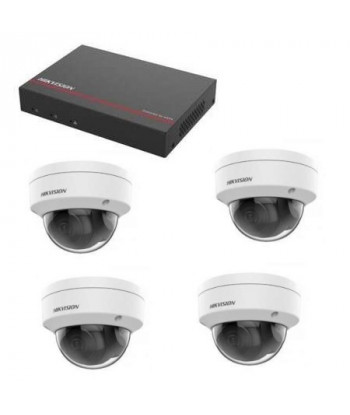 Hikvision Videoüberwachungs-Kit - DS-7104NI-Q1/4P Recorder 1TB SSD 4 Domes 2 Megapixel
