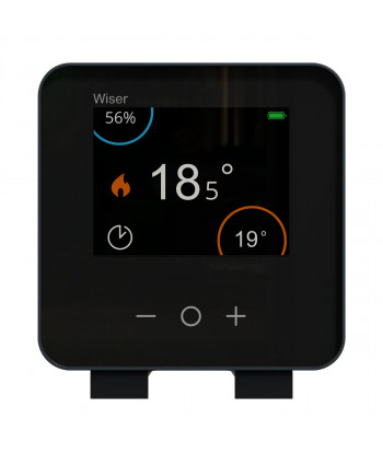 Wiser CCTFR6401 - Temperature connected thermostat on battery black
