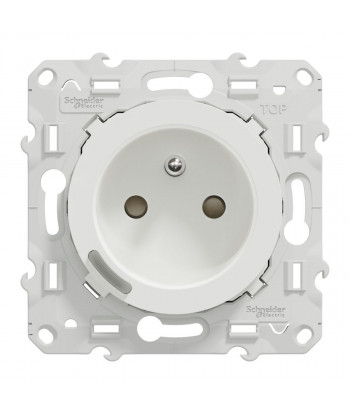 S520559 Wiser Odace - 2P+T connected socket 16A zigbee White